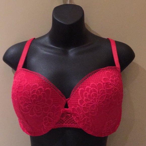 LA SENZA Padded Underwire Bra Size 38 E Hot Pink